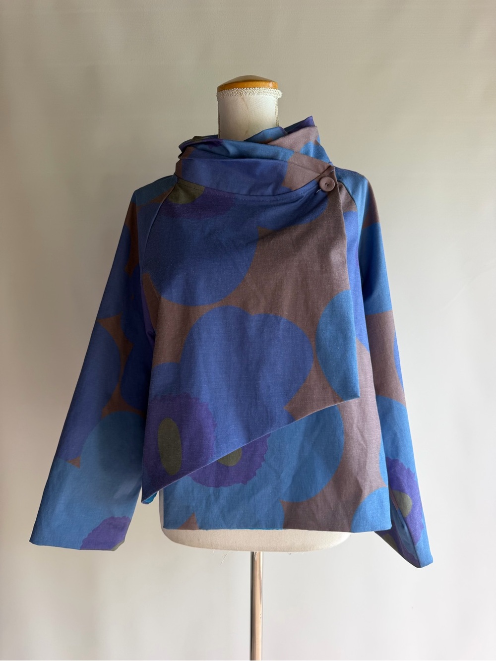NHM Asymmetrical Floral Coat
